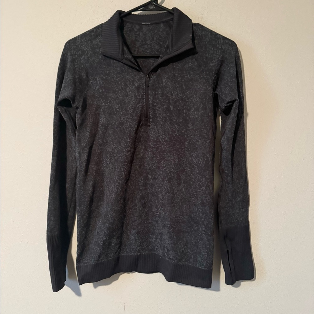 lululemon athletica Charcoal Heather Half-Zip Sweater